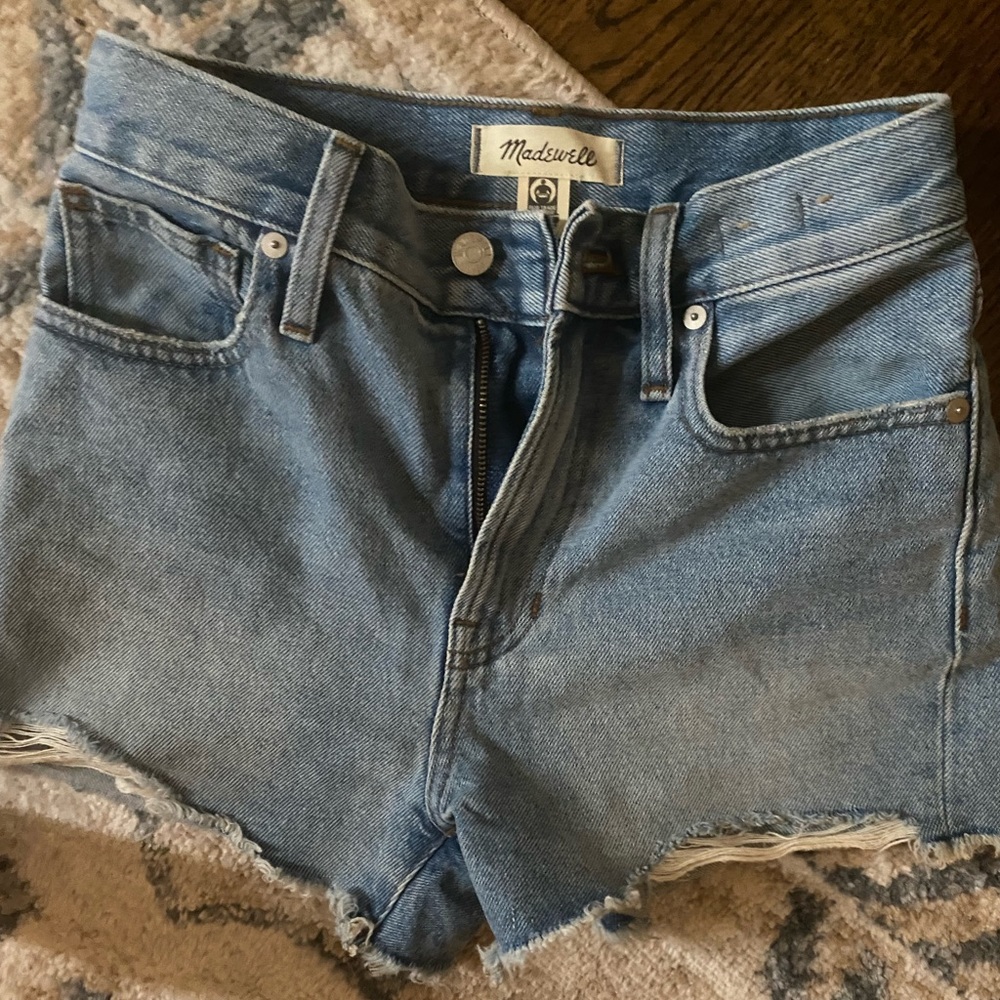 Madewell the perfect jean short.